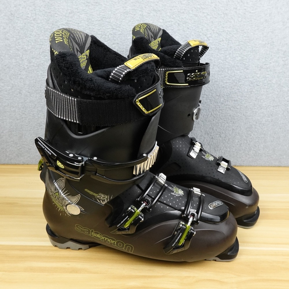 Salomon Quest Access Energizer 70 Ski Boots Mens 30.5 Black/Brown